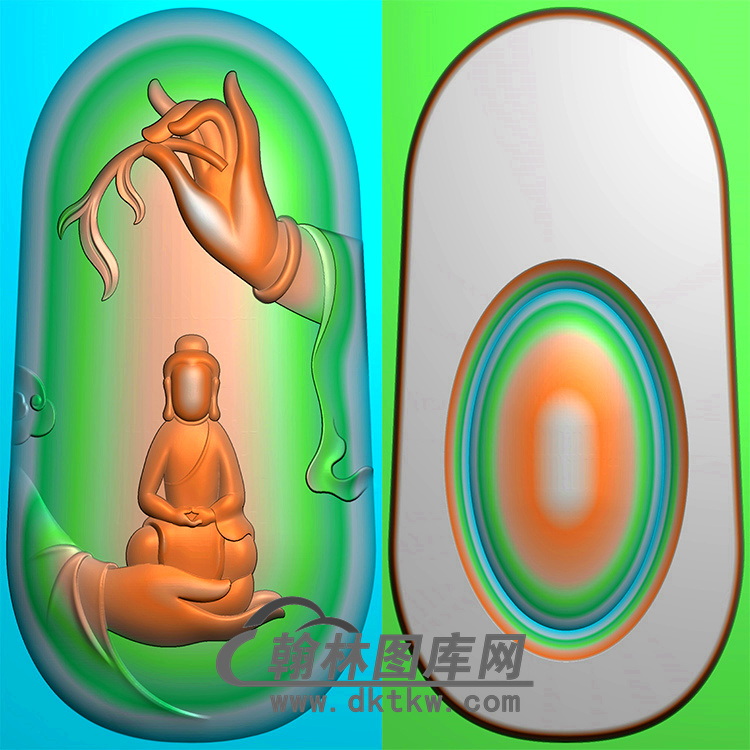 悟道佛像精雕图（DXF-165)展示