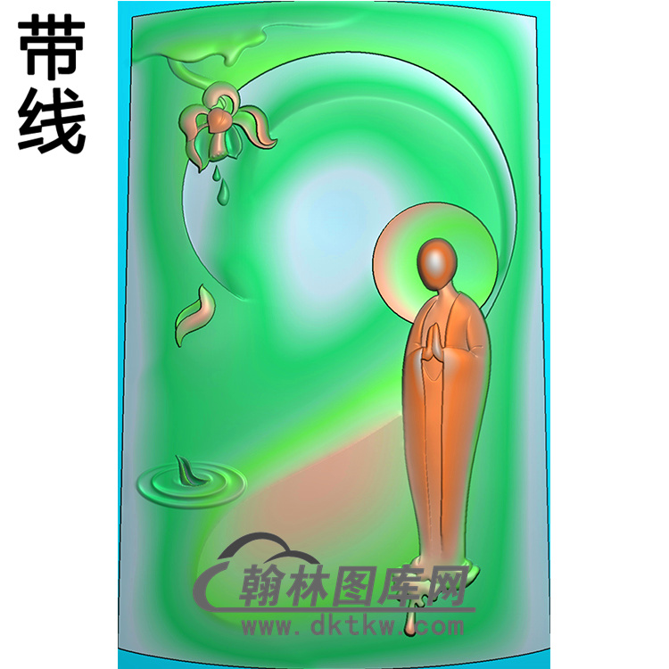 悟道佛像精雕图（DXF-168)展示