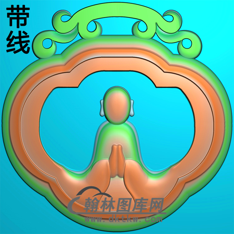 悟道佛像精雕图（DXF-185)展示