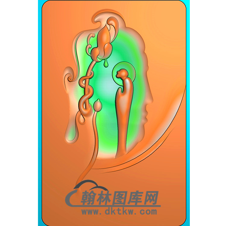 悟道佛像精雕图（DXF-207)展示