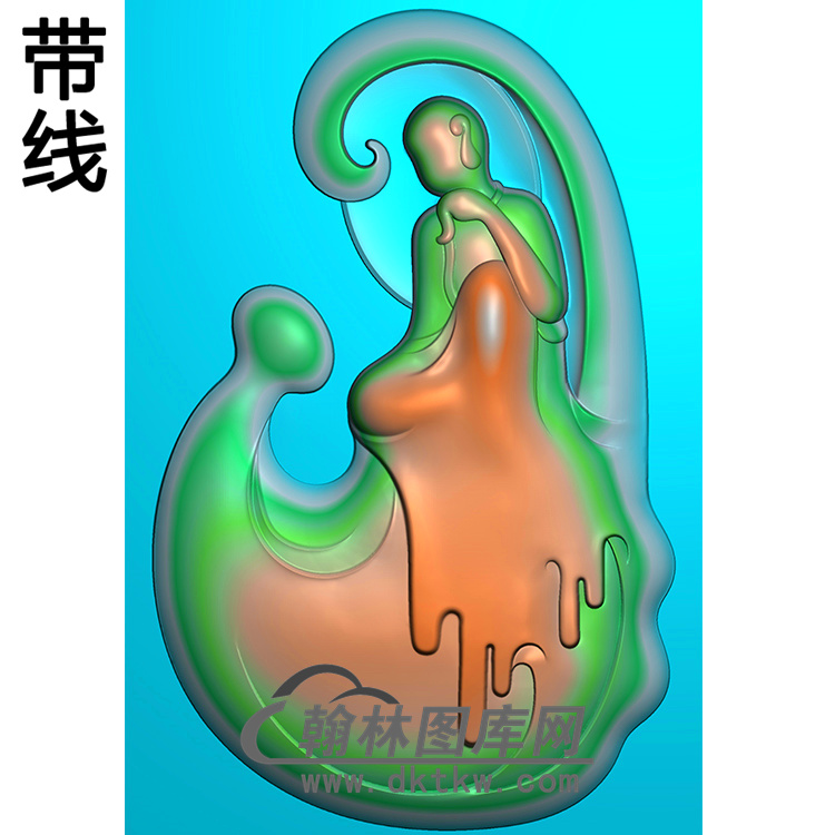 悟道佛像精雕图（DXF-232)展示