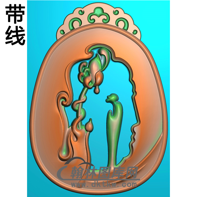 悟道佛像精雕图（DXF-233)展示