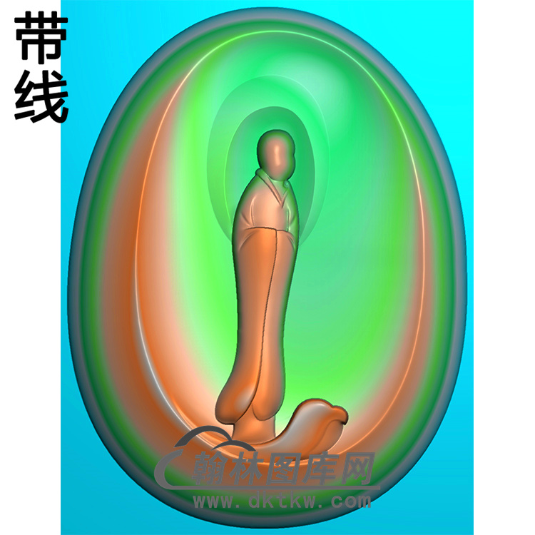 悟道佛像精雕图（DXF-247)展示