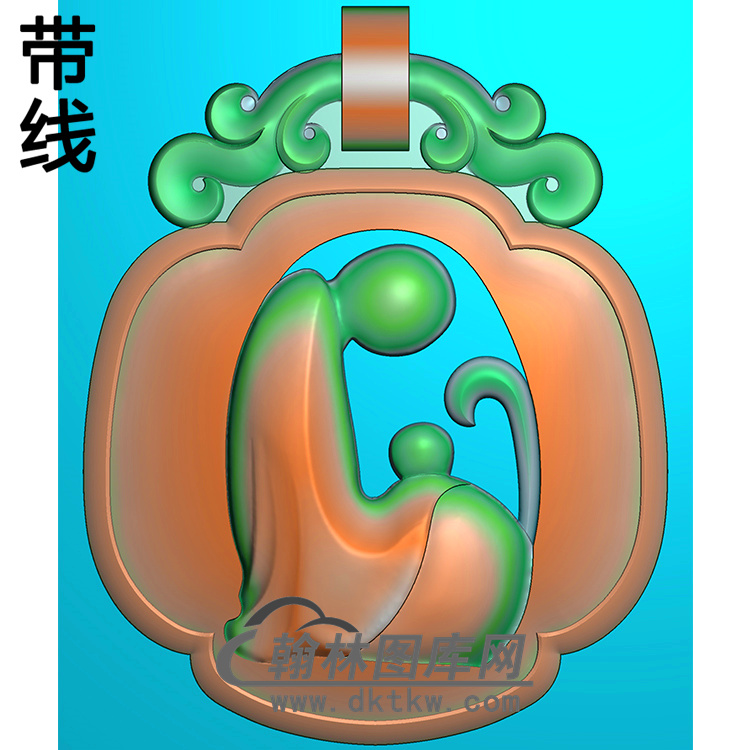 悟道佛像精雕图（DXF-248)展示