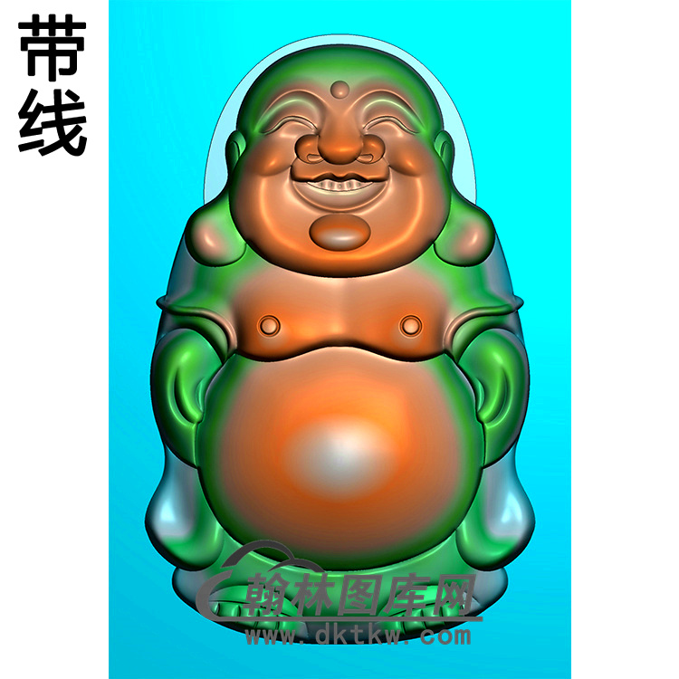 弥勒佛精雕图（MLF-203)展示