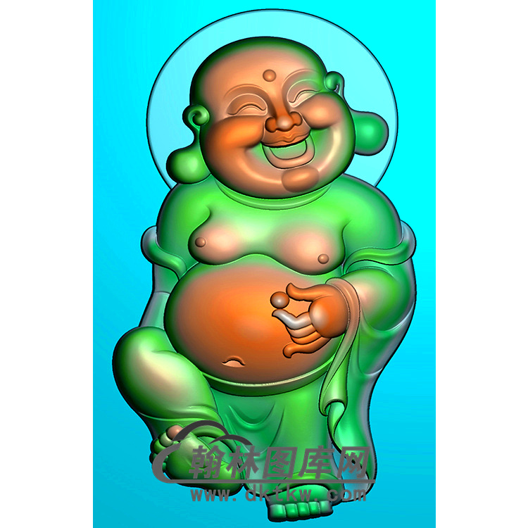 弥勒佛精雕图（MLF-212)展示