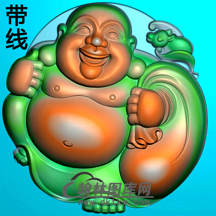 弥勒佛精雕图（MLF-295)展示