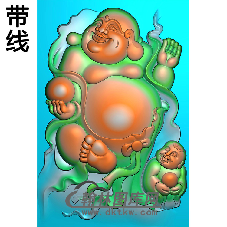 弥勒佛精雕图（MLF-389)展示