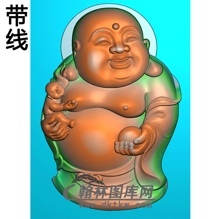 弥勒佛精雕图（MLF-403)展示