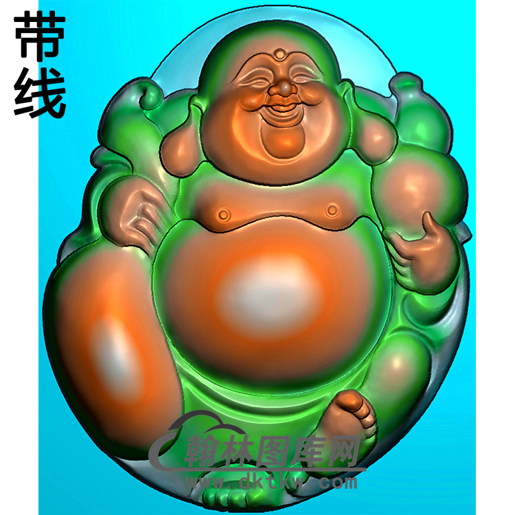 弥勒佛精雕图（MLF-412)展示