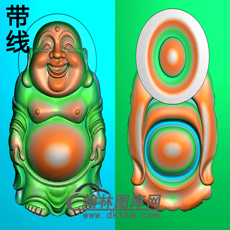 弥勒佛精雕图（MLF-419)展示