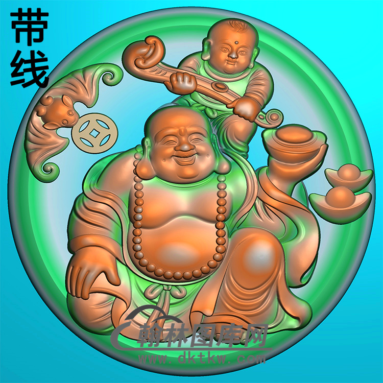 弥勒佛精雕图（MLF-422)展示