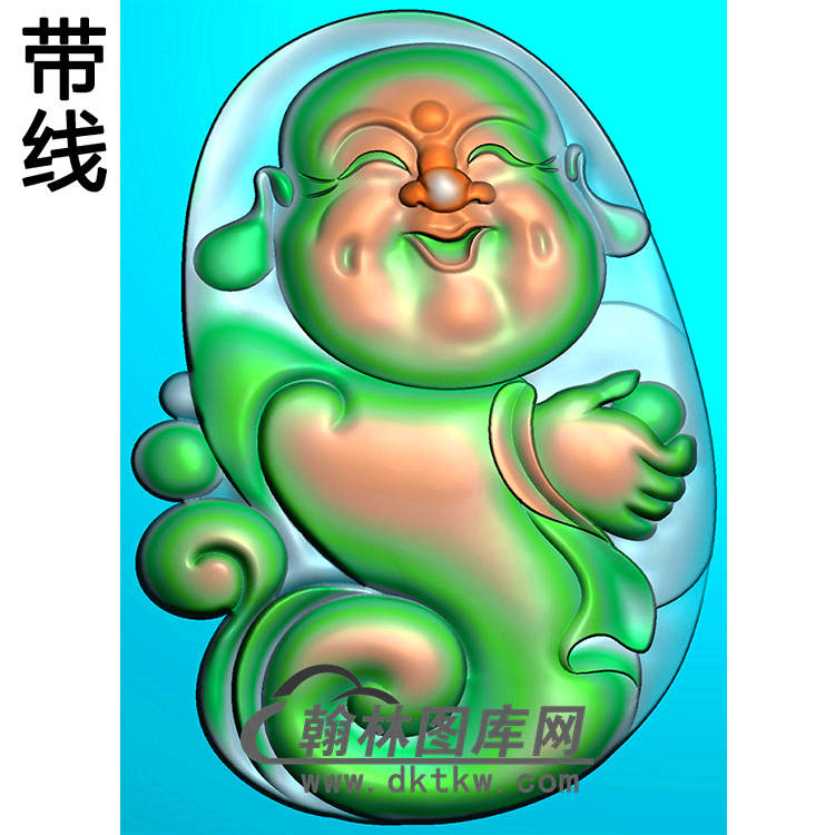 弥勒佛精雕图（MLF-448)展示