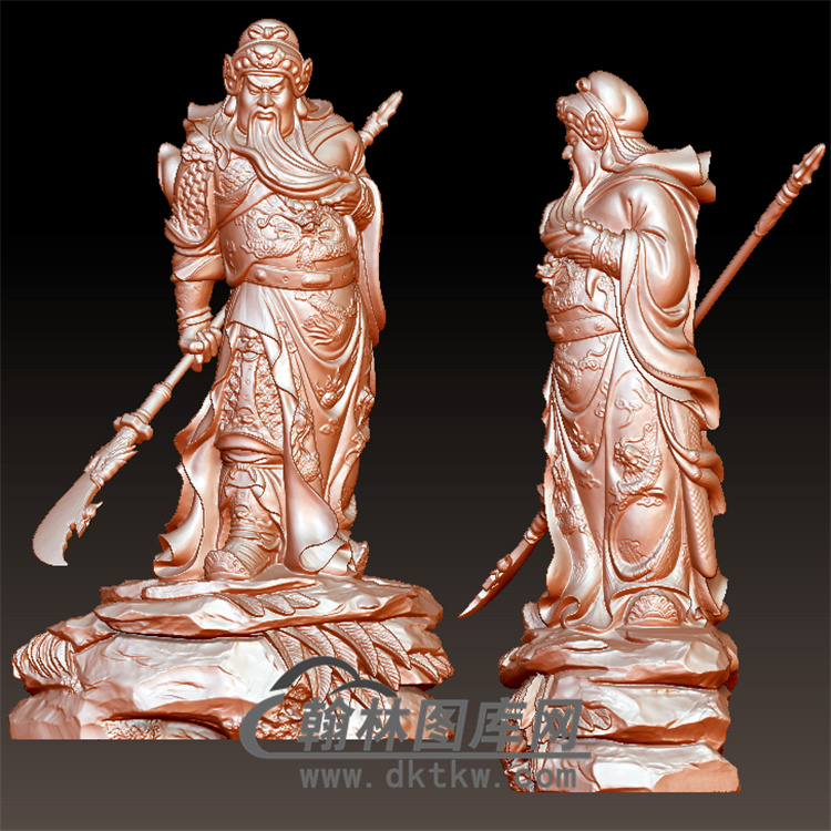 武关公立体圆雕图(YGG-13)展示