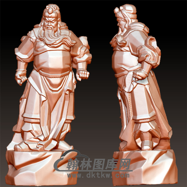gg-003关公立体圆雕图(YGG-16)展示