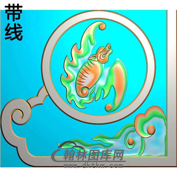 蝙蝠耳朵精雕图（MBED-0563）展示