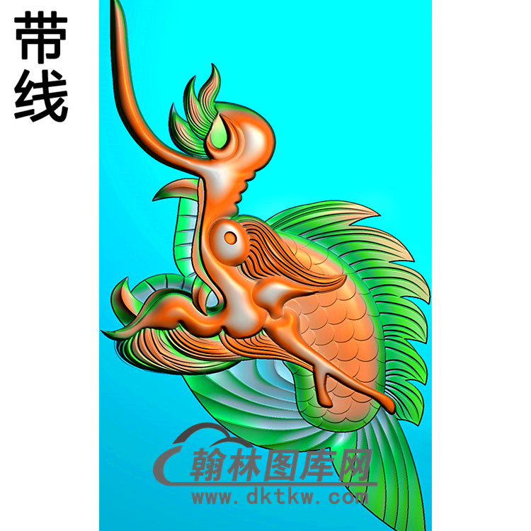 鳌鱼耳朵精雕图（MBED-0575）展示