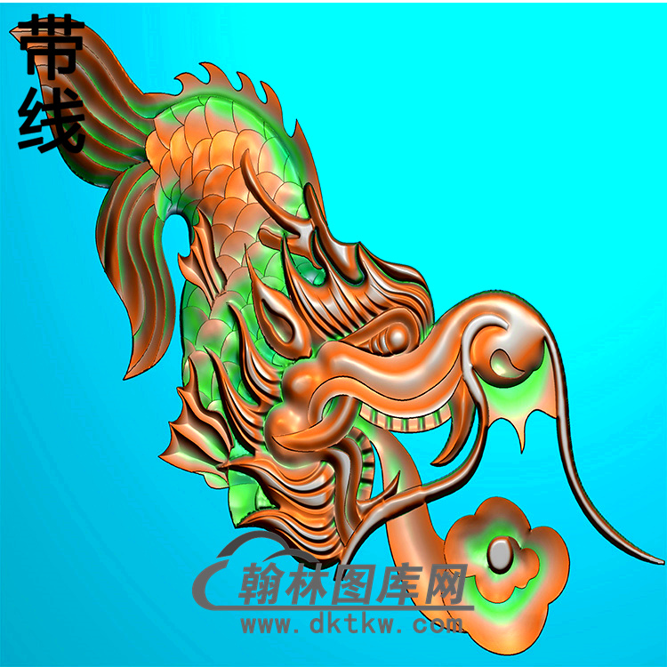 鳌鱼耳朵精雕图（MBED-0601）展示