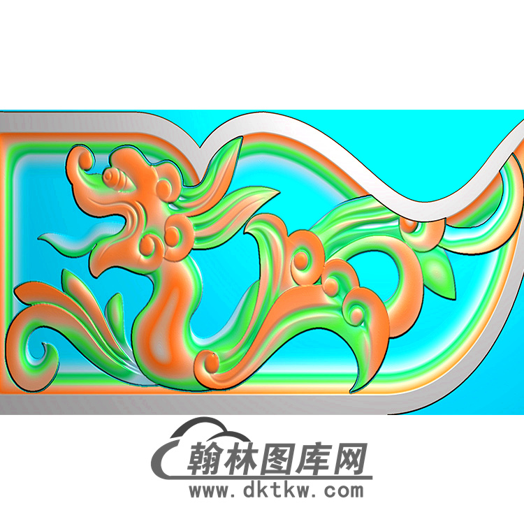 草龙耳朵精雕图（MBED-0634）展示