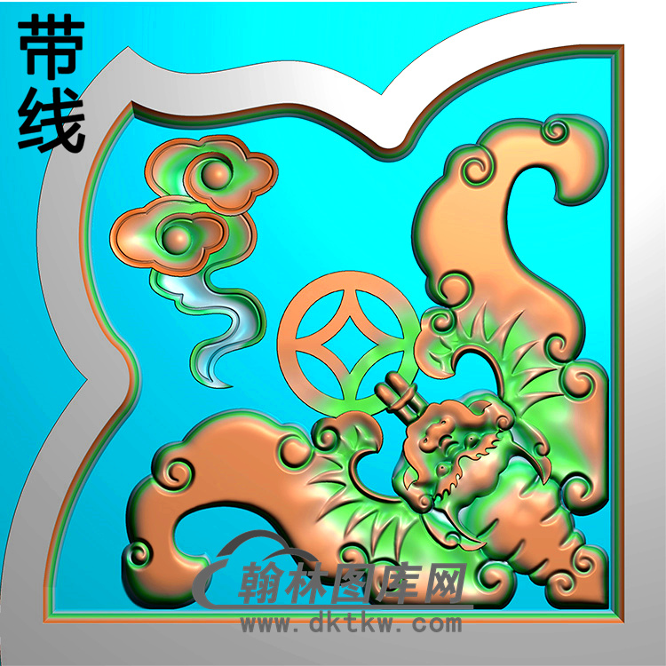 蝙蝠耳朵精雕图（MBED-0660）展示