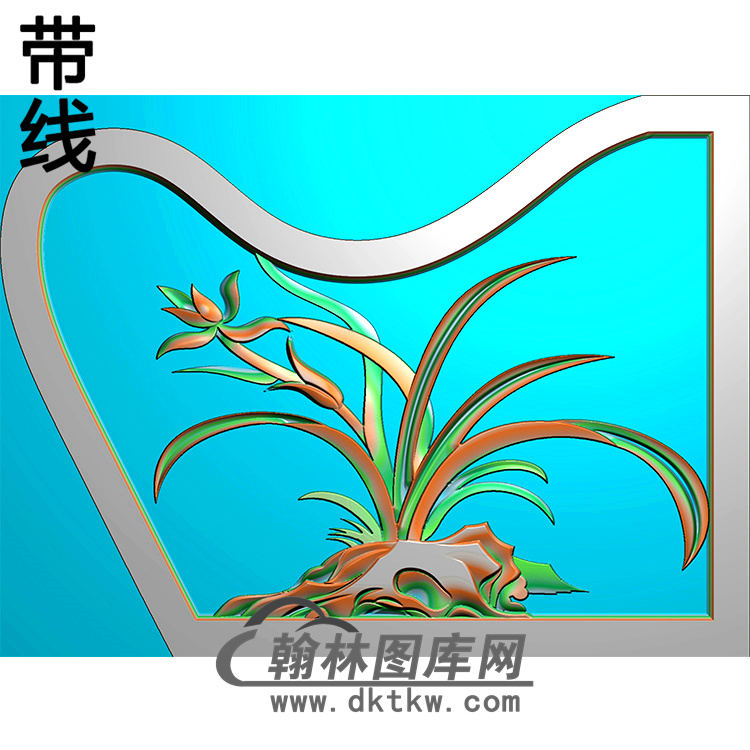 兰花耳朵精雕图（MBED-0675）展示