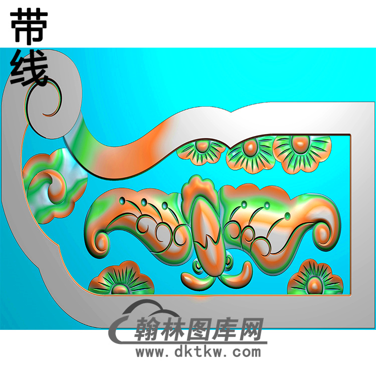 蝙蝠耳朵精雕图（MBED-0681）展示