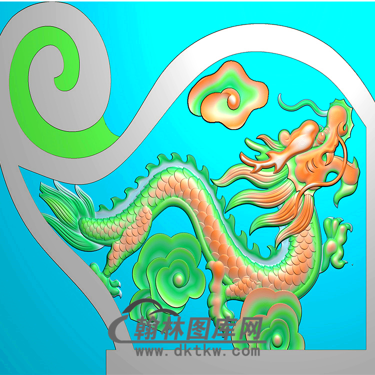 龙耳朵精雕图（MBED-0691）展示