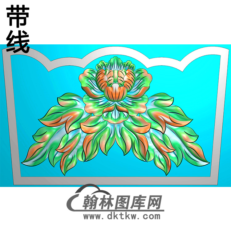 牡丹耳朵精雕图（MBED-0706）展示