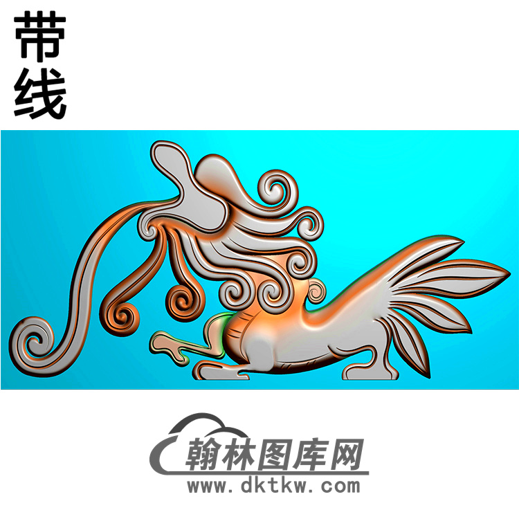 草龙耳朵精雕图 （MBED-0807）展示