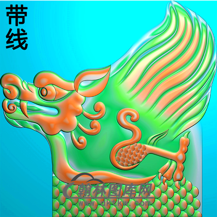 龙耳朵精雕图（MBED-0809）展示