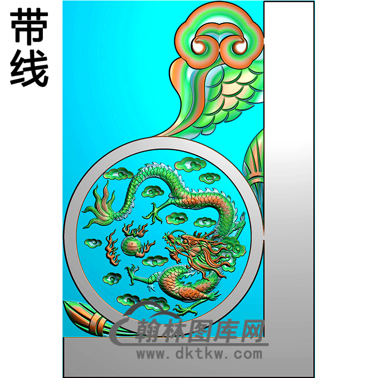 龙抱鼓精雕图 （MBBG-0879）展示