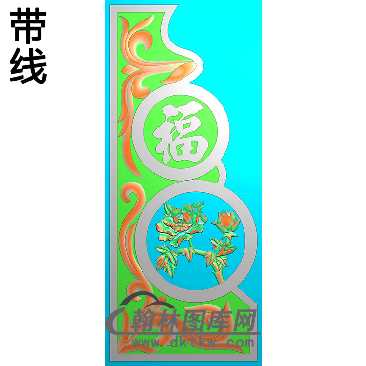 福寿抱鼓精雕图  （MBBG-0887 ）展示