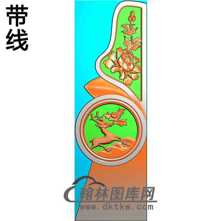 鹿抱鼓精雕图（MBBG-0905）展示