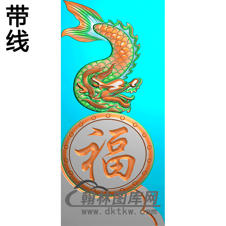 福寿抱鼓精雕图  （MBBG-0915）展示