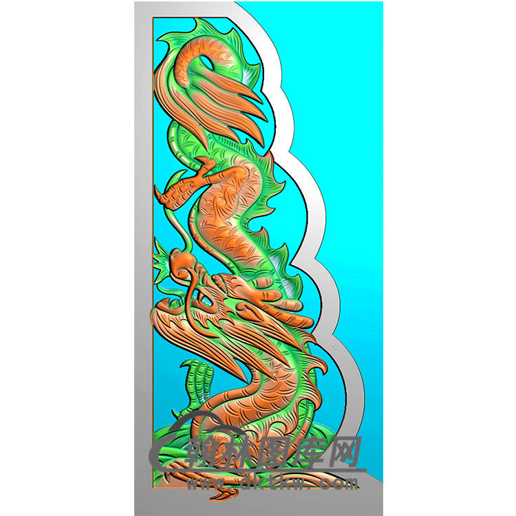 龙抱鼓精雕图（MBBG-0935）展示