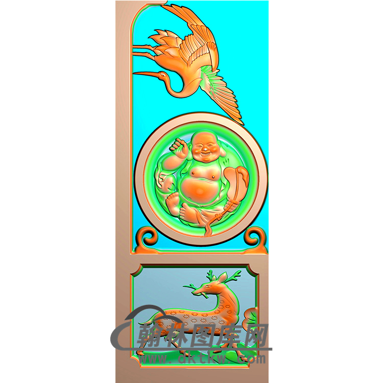 佛抱鼓精雕图（MBBG-0965）展示