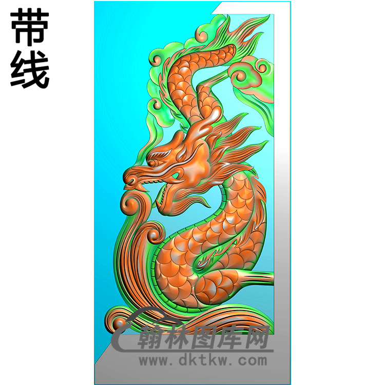 龙抱鼓精雕图（MBBG-0969）展示