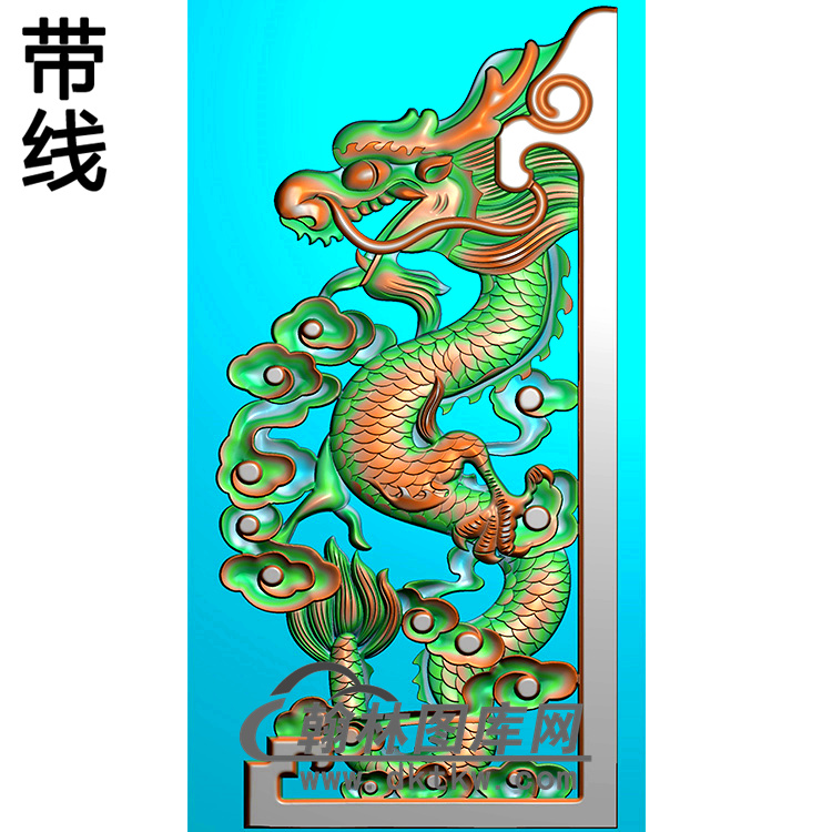 龙抱鼓精雕图（MBBG-1013）展示