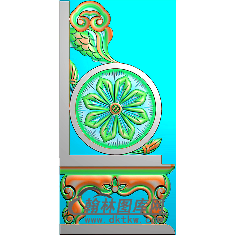 花抱鼓精雕图（MBBG-1016）展示