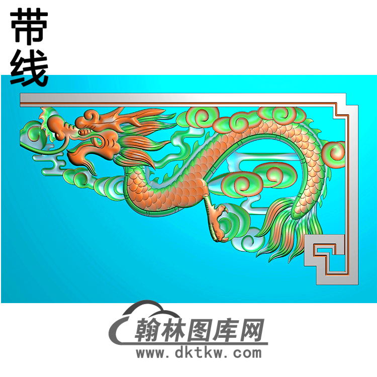 龙抱鼓精雕图（MBBG-1070）展示