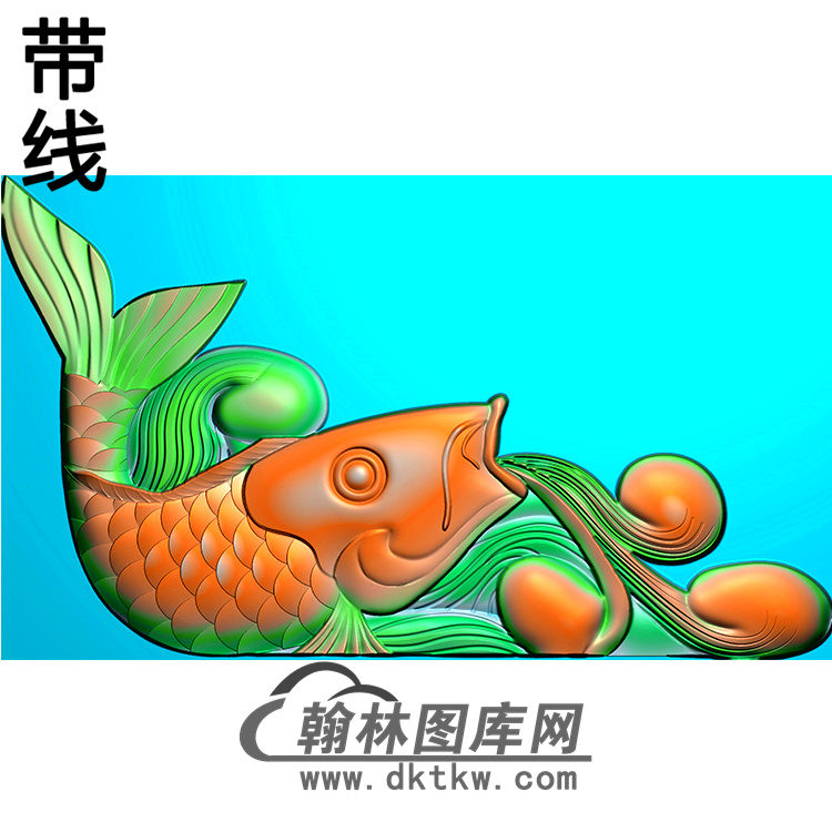 鱼抱鼓精雕图（MBBG-1079）展示