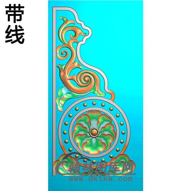 花抱鼓精雕图（MBBG-1087）展示