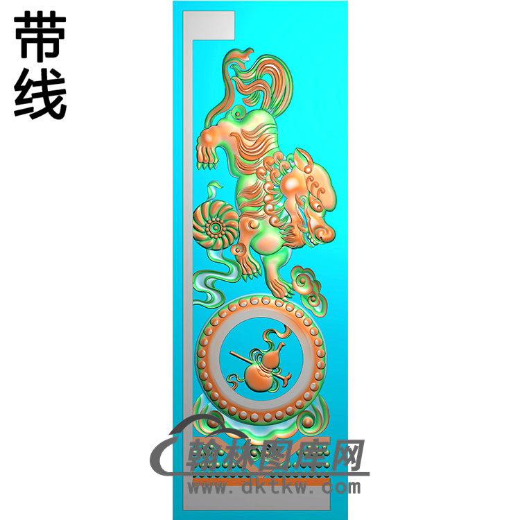 八宝抱鼓精雕图 （MBBG-1098）展示