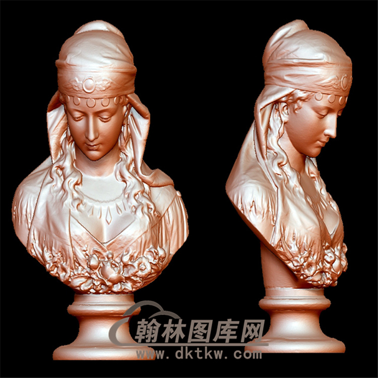 吉普赛女郎立体圆雕图（YXF-067)展示