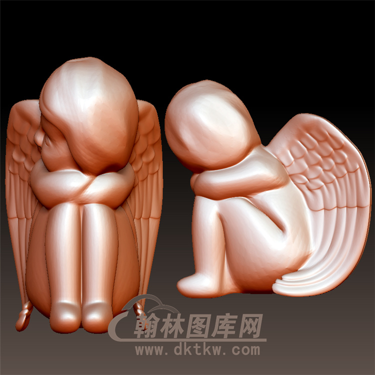 小天使圆雕立体图（YXF-076)展示