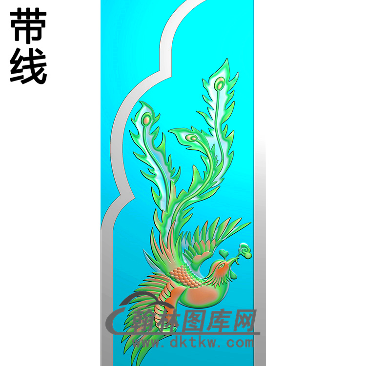 凤抱鼓精雕图（MBBG-1136）展示