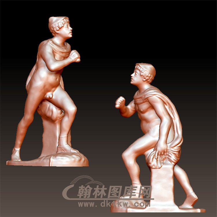 西方欧式雕塑人物立体圆雕图（YXF-105)展示