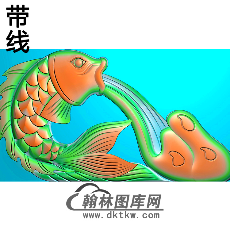 鲤鱼精雕图（MBSC-2486）展示