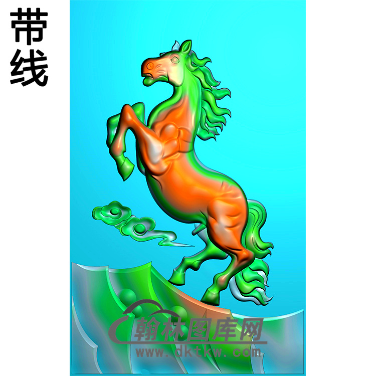 马精雕图（MBSC-2493）展示