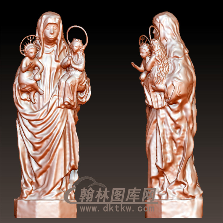 圣母孩子立体圆雕图（YXF-126)展示